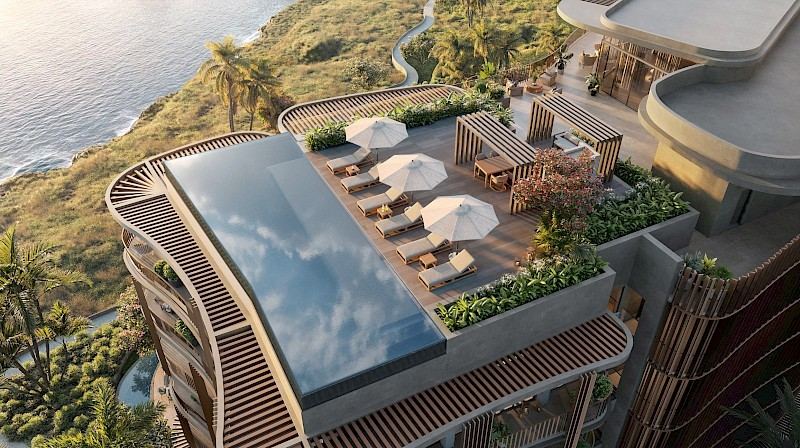 Penthouse pool deck