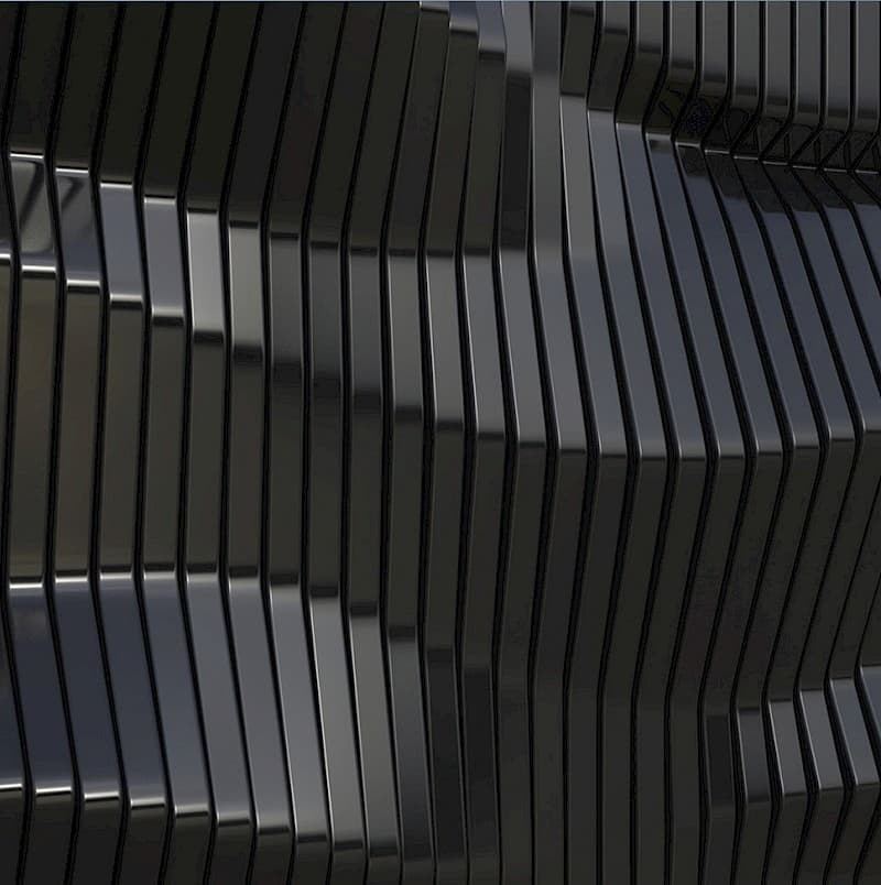 Sculptural wall detail