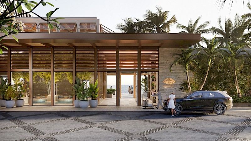Arrival pavilion