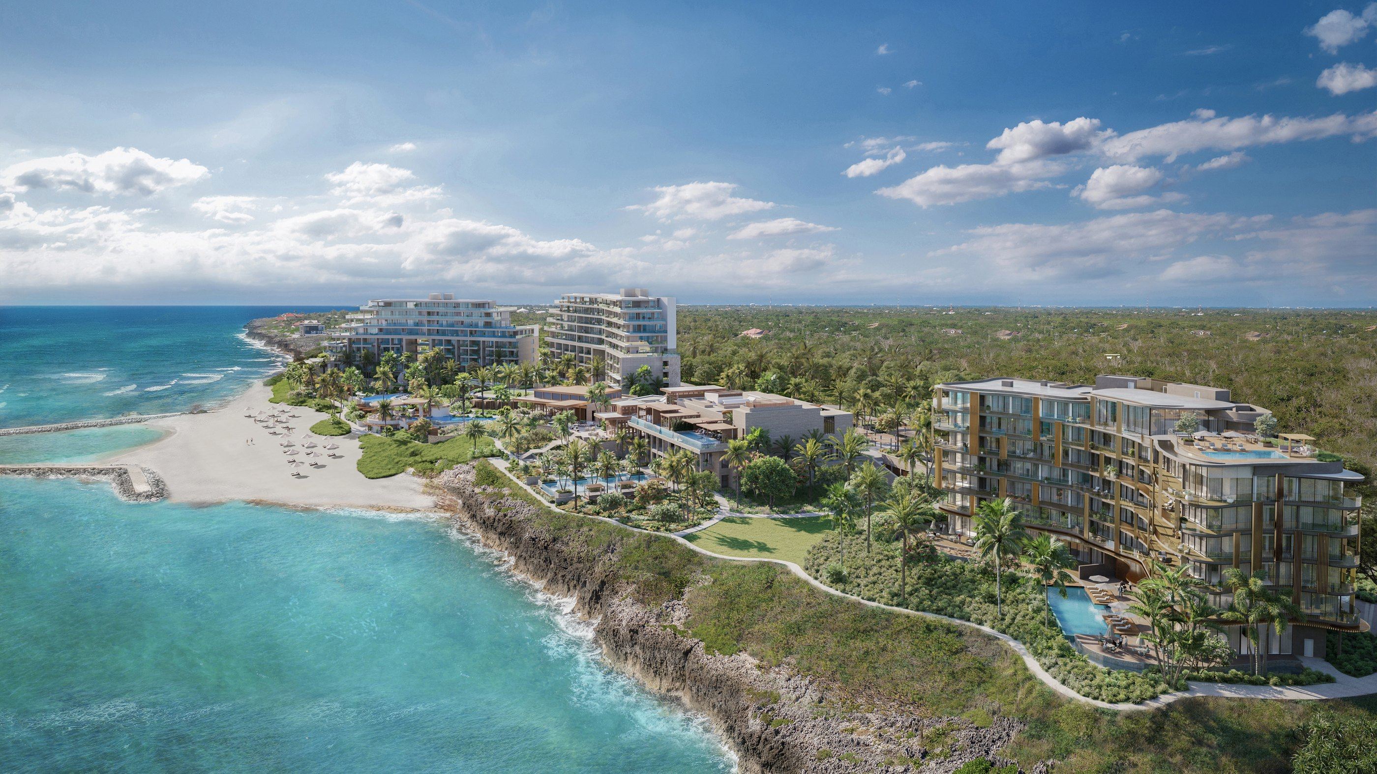 Rendering of the Mandarin Oriental resort on the Grand Cayman coast