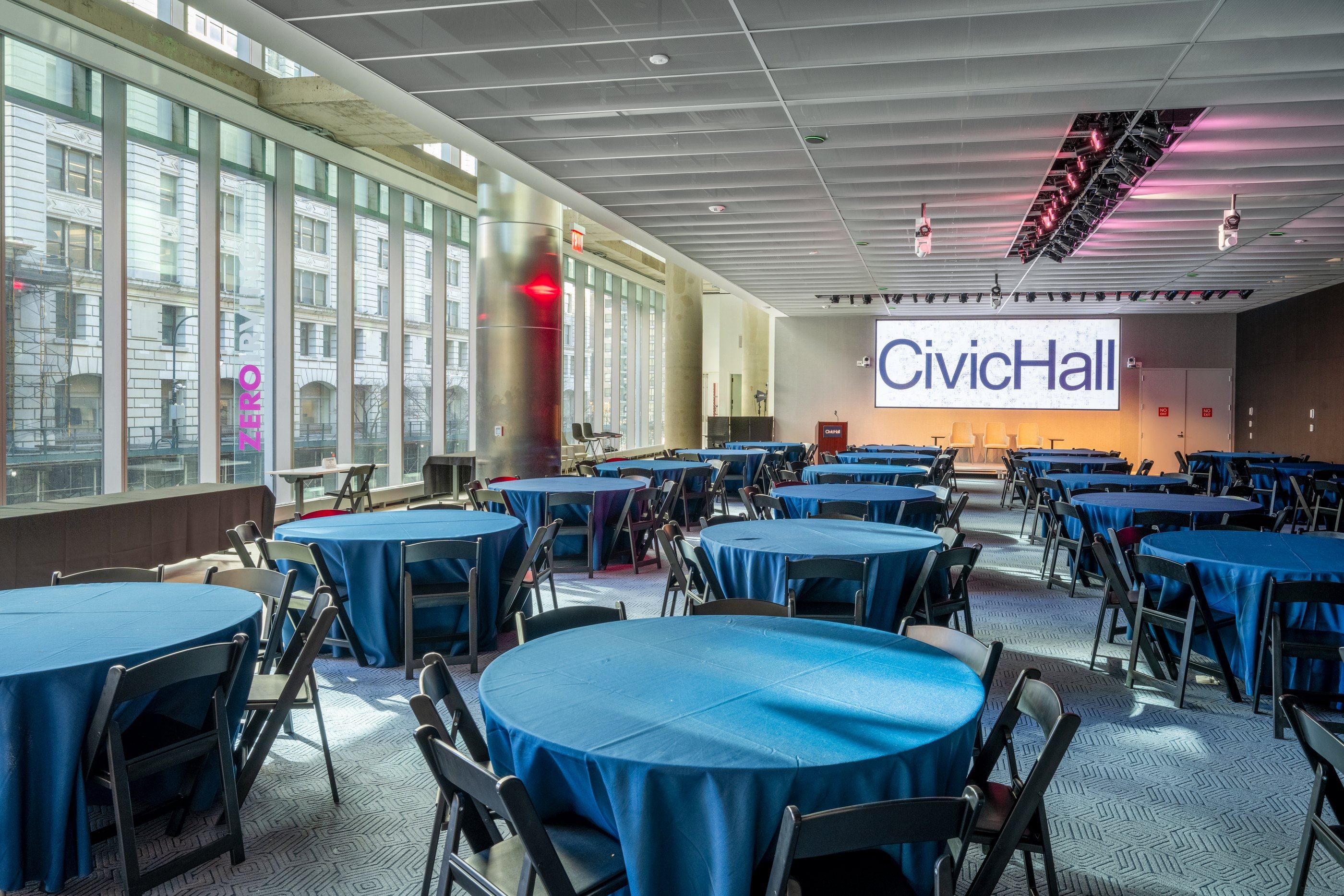 Civic Hall event floor