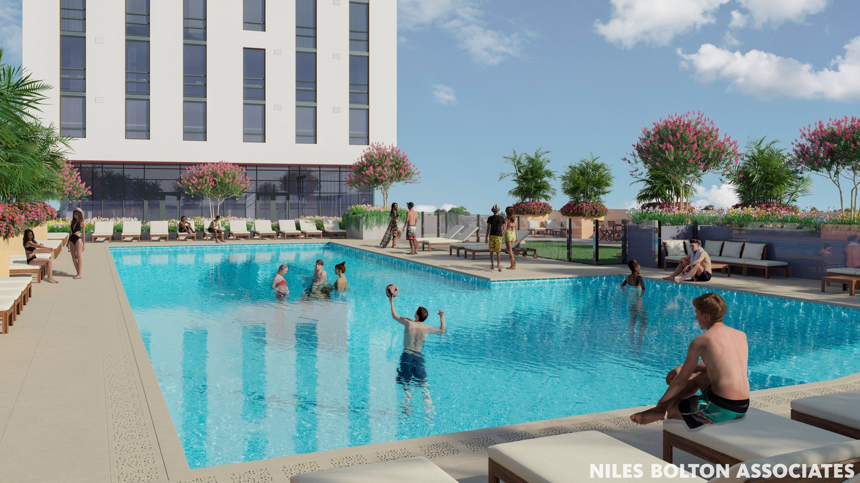 Resort-style pool
